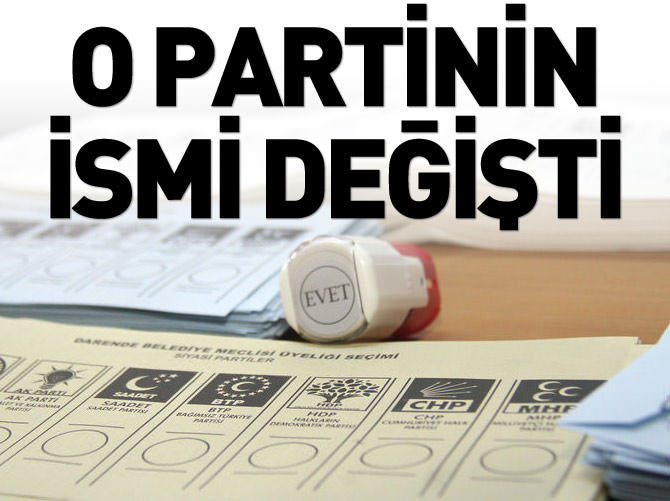 Alternatif Parti'nin ismi değişti