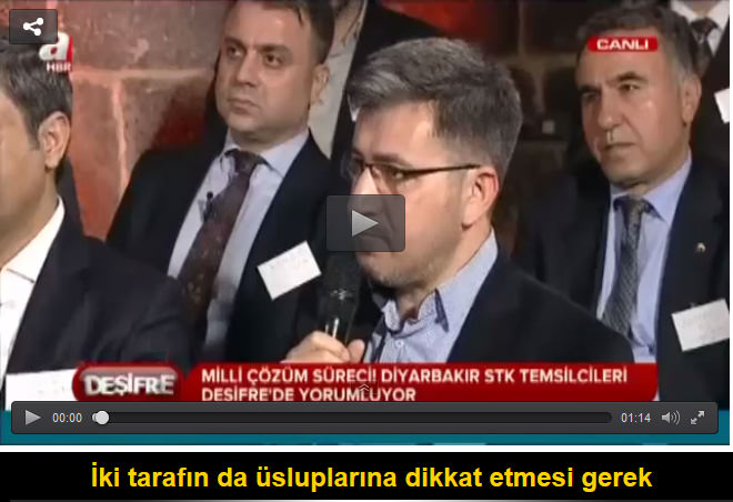 İki tarafın da üsluplarına dikkat etmesi gerek