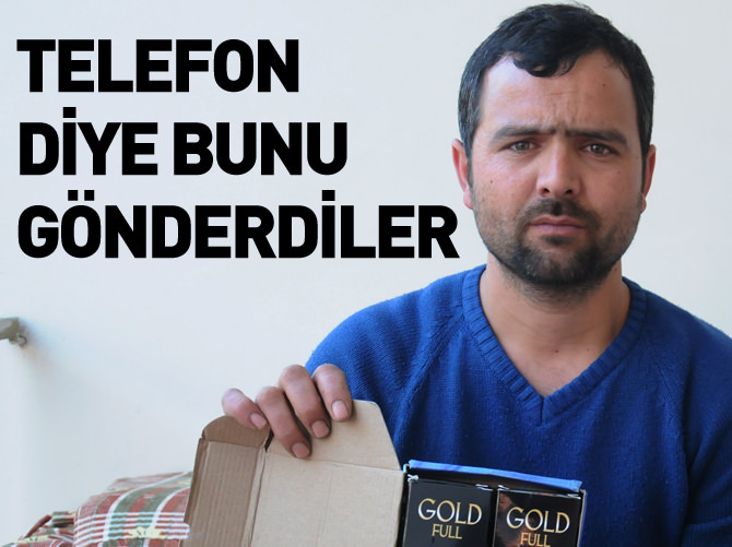 Cep telefonu yerine lastik tamir seti gönderdiler