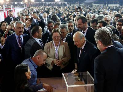MHP'de seçim sona erdi