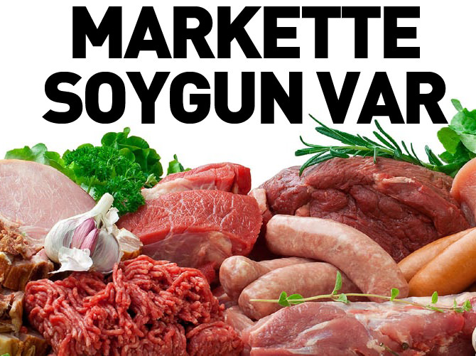 Markette soygun var