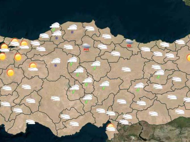 22 Mart 2015 yurtta hava durumu