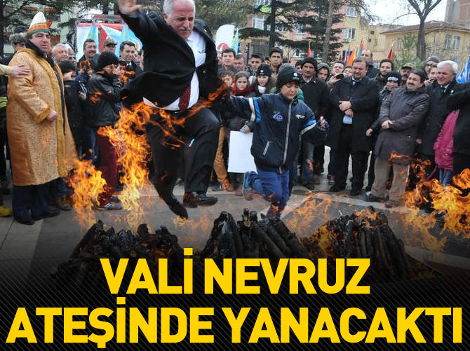 Eskişehir Valisi az daha Nevruz ateşinde yanacaktı