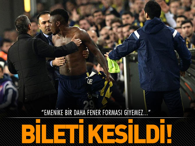 Emenike'nin bileti kesildi!