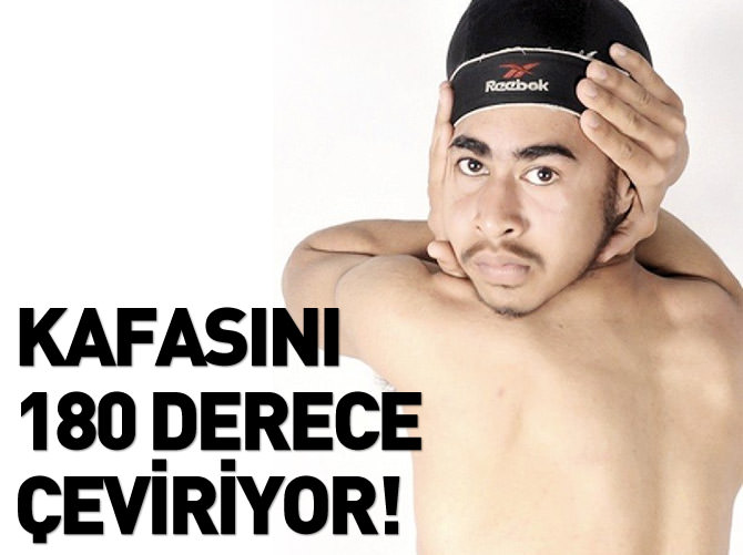 Kafasını 180 derece çevirebiliyor!