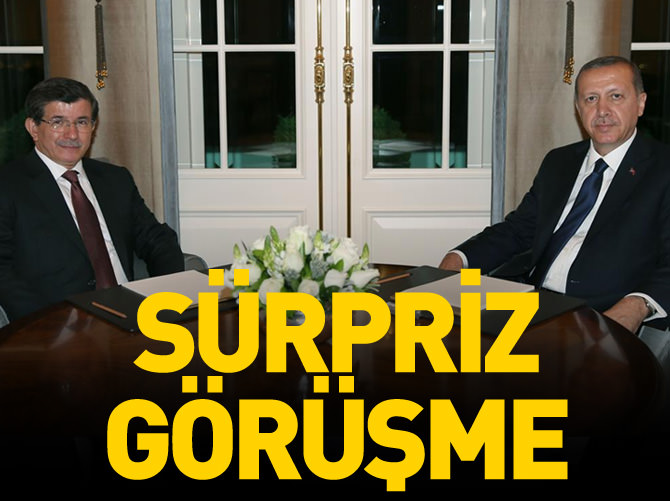 Cumhurbaşkanı Erdoğan ile Davutoğlu görüştü
