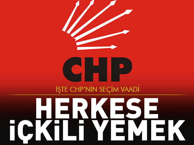 CHP'li Başkandan partililere içkili yemek sözü