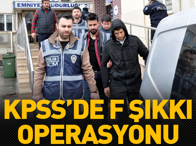 KPSS'de F şıkkı operasyonu