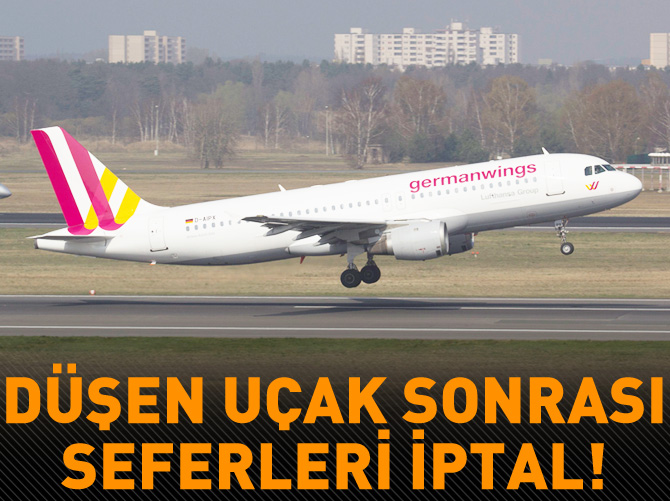 Almanya'da Germanwings'in bazı uçak seferlerine iptal