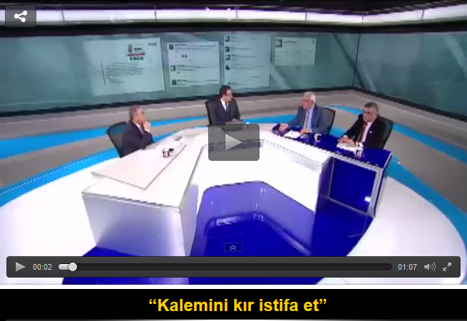“Kalemini kır istifa et”