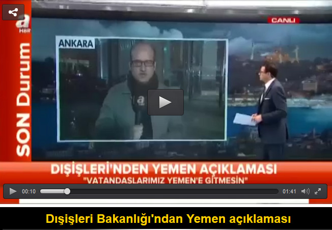 Dışişleri Bakanlığı'ndan Yemen'e seyahat uyarısı