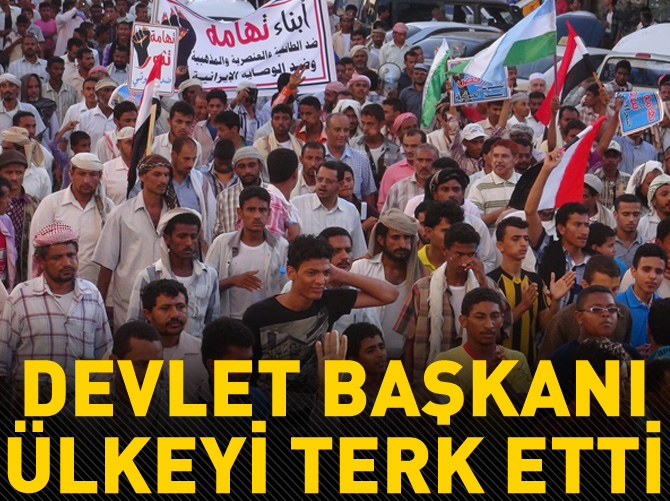 Devlet Başkanı ülkeden kaçtı!