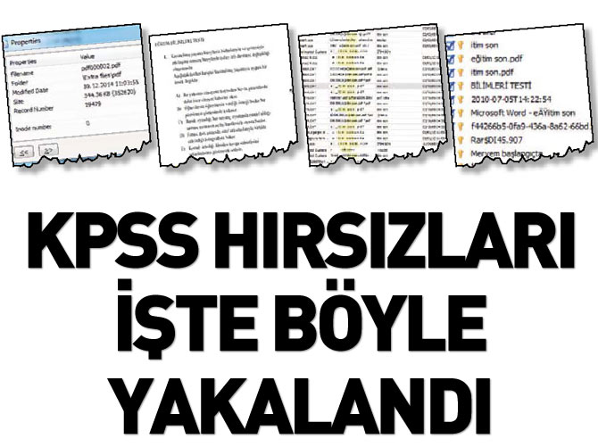 KPSS hırsızları böyle yakalandı