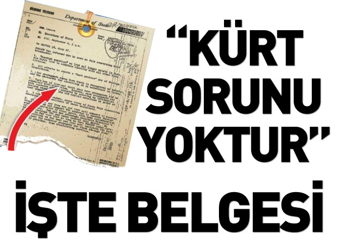 Türkiye'de 'Kürt sorunu' yok! İşte belgesi