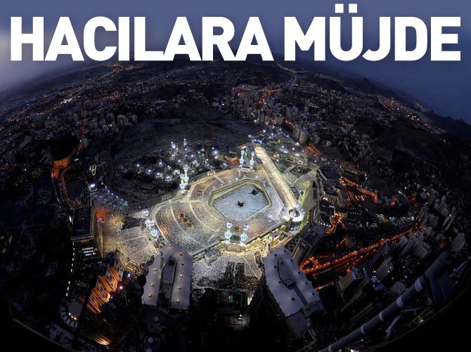 Hacılara yemek müjdesi