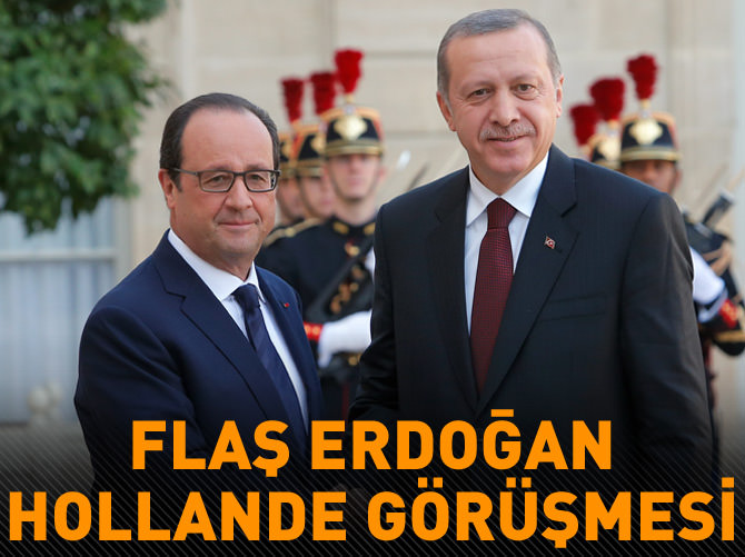 Cumhurbaşkanı Erdoğan Hollande ile görüştü