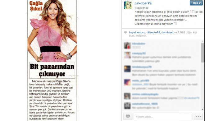 Çağla Şıkel o habere isyan etti! - 1
