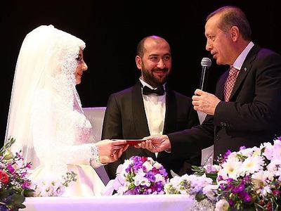 Cumhurbaşkanı Erdoğan nikah şahidi oldu
