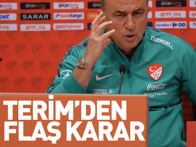 Fatih Terim'den flaş karar