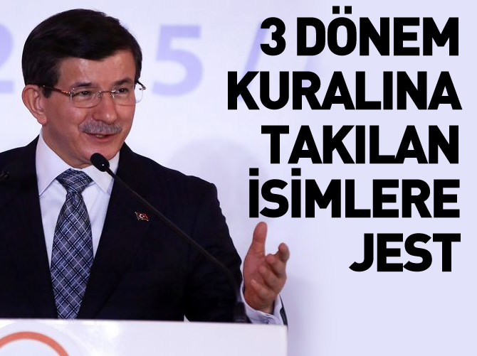 AK Parti'de 3 dönem kuralına takılan isimlere jest