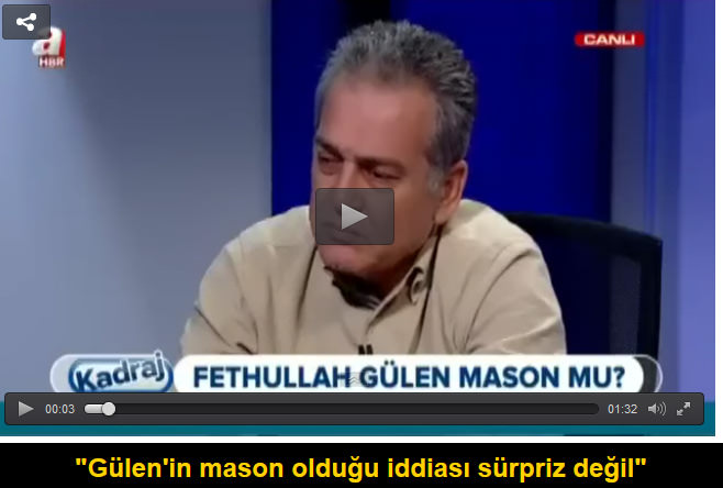"Gülen'in mason olduğu iddiası sürpriz değil"