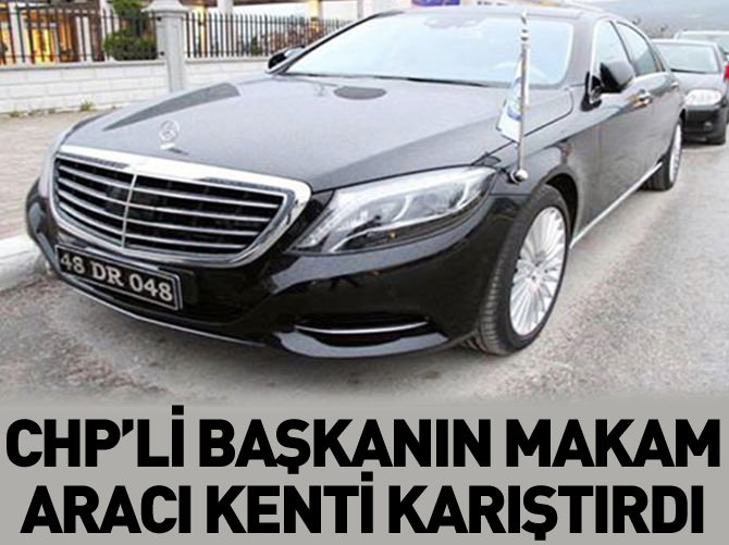 Belediye başkanının makam aracına tepki