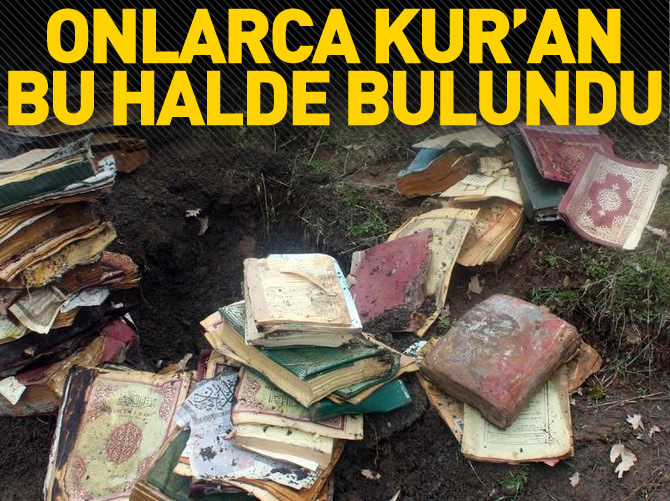 Toprağa gömülü 50 Kuran-ı Kerim bulundu