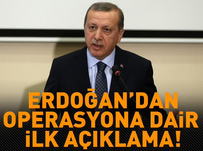 Cumhurbaşkanı Erdoğan'dan ilk açıklama