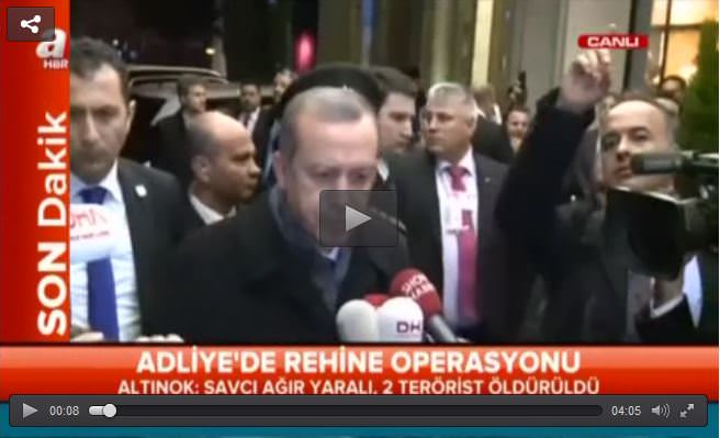 Erdoğan: Avukat cüppesi ile içeriye girdiler