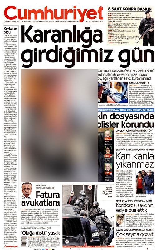 Gezi medyası terörist diyemedi