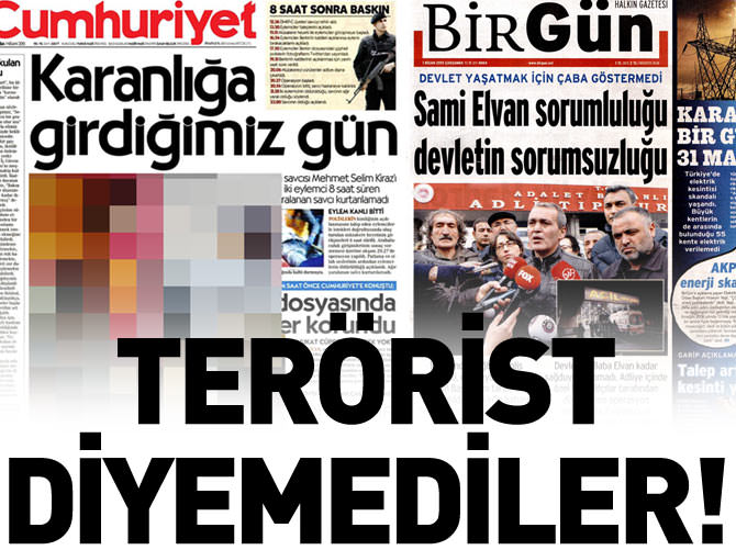 Gezi medyası terörist diyemedi