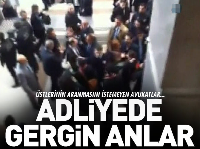 İstanbul Adalet Sarayı’nda gergin anlar!
