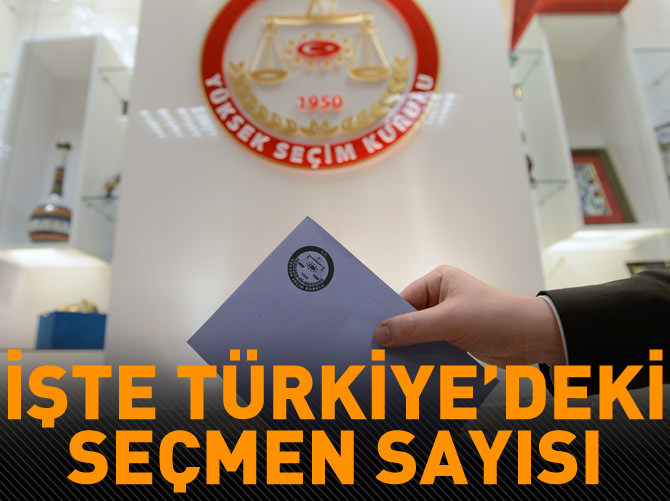 'Yurt içinde 53,8 milyon, yurt dışında 2,9 milyon seçmen var'