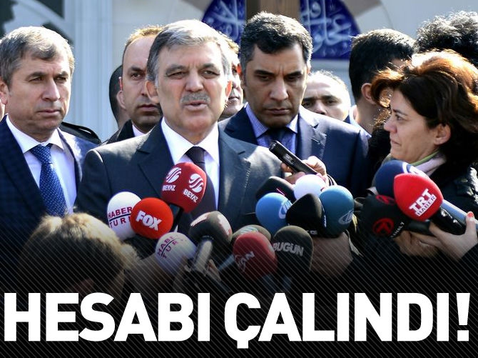 Abdullah Gül’ün hesabı çalındı