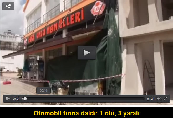 Otomobil fırına daldı: 1 ölü, 3 yaralı