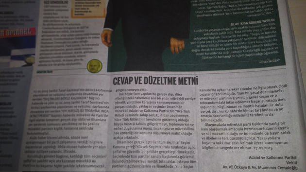 Taraf gazetesinin haberi balon çıktı - 2