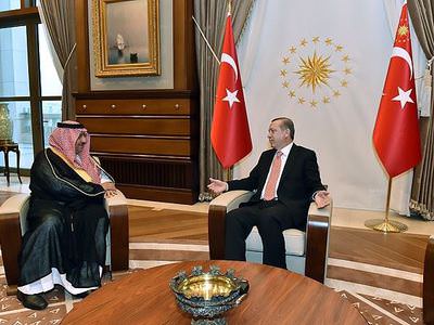 Cumhurbaşkanı Erdoğan Prens Naif'i kabul etti