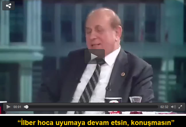 “İlber hoca uyumaya devam etsin, konuşmasın”