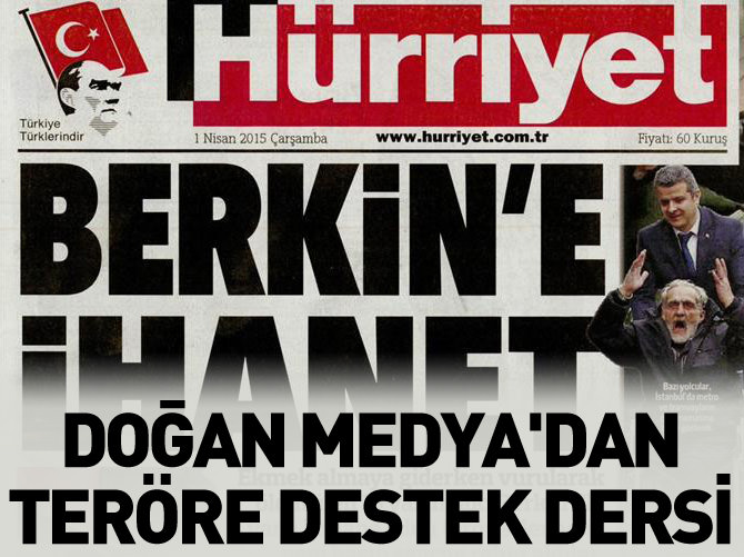 Doğan Medya'dan teröre destek dersi
