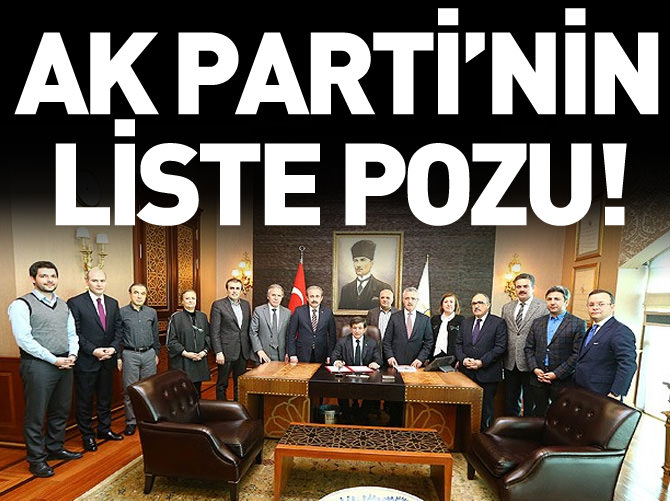 AK Parti'nin 'liste' pozu