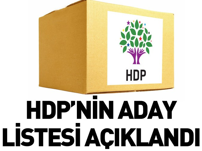 HDP milletvekili aday listesi açıklandı