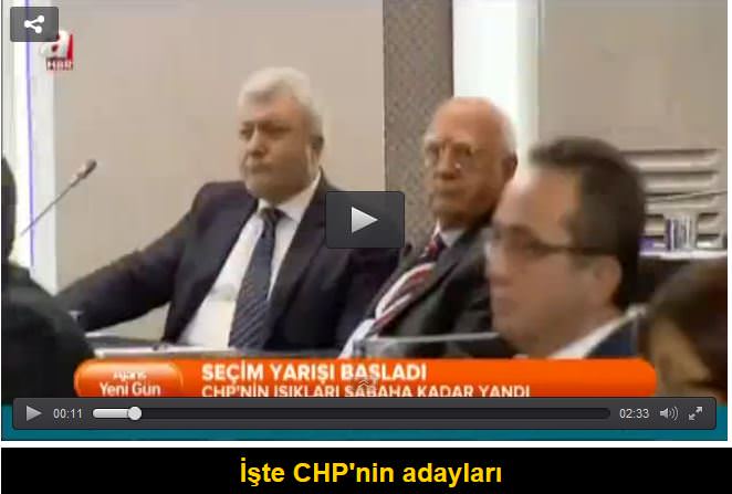 CHP'de liste depremi
