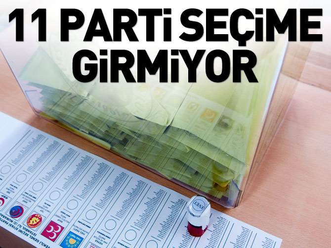 11 parti seçime girmiyor! Oy pusulası değişti