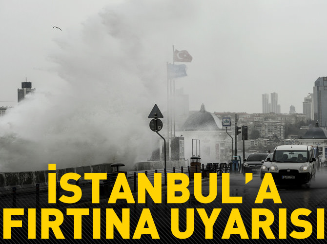 İstanbul için fırtına ve sürekli yağış uyarısı