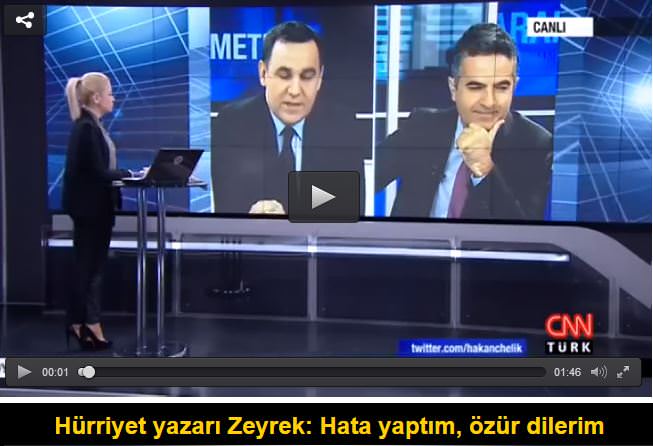 Hürriyet yazarı Zeyrek: Hata yaptım, özür dilerim