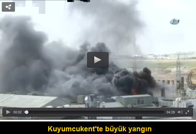Kuyumcukent'te korkutan yangın