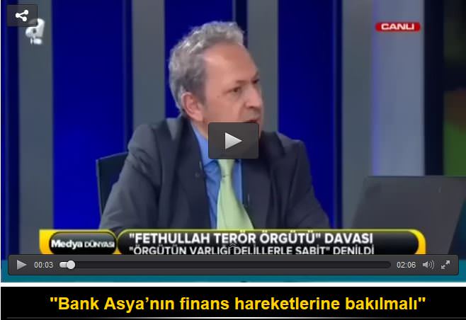 Şeref Oğuz: Bank Asya’nın finans hareketlerine bakılmalı