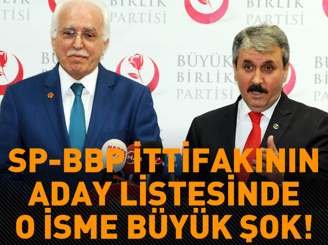 Saadet - BBP ittifakının aday listesi belli oldu