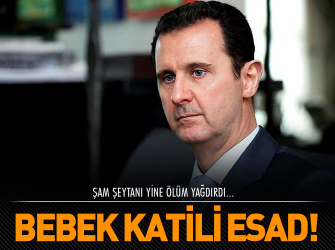 Esad, pazardaki çocukları katletti