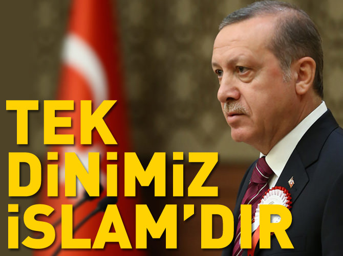 "Tek dinimiz İslam'dır"